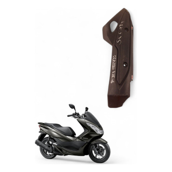 Proteção Escapamento Honda Pcx 150 2017 Com Avaria