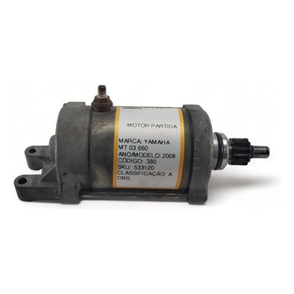 Motor Partida Yamaha Mt 03 660 2008