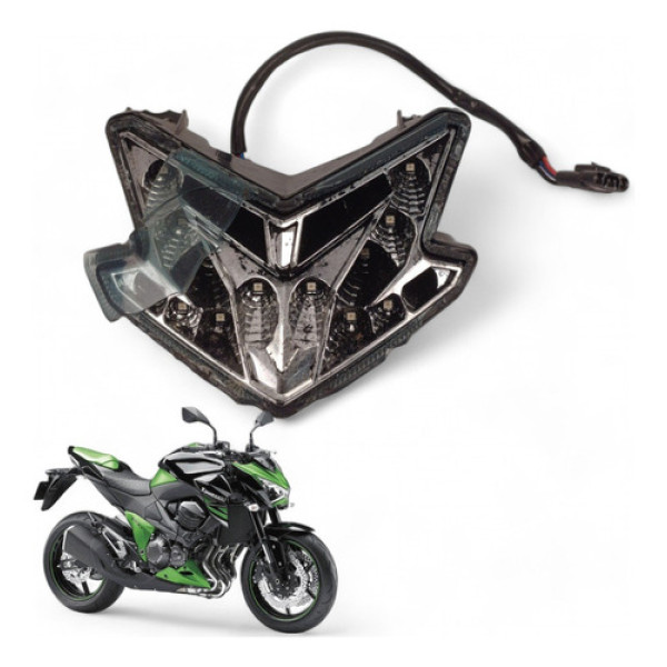 Lanterna Traseira Kawasaki Z800 2013 Com Avaria