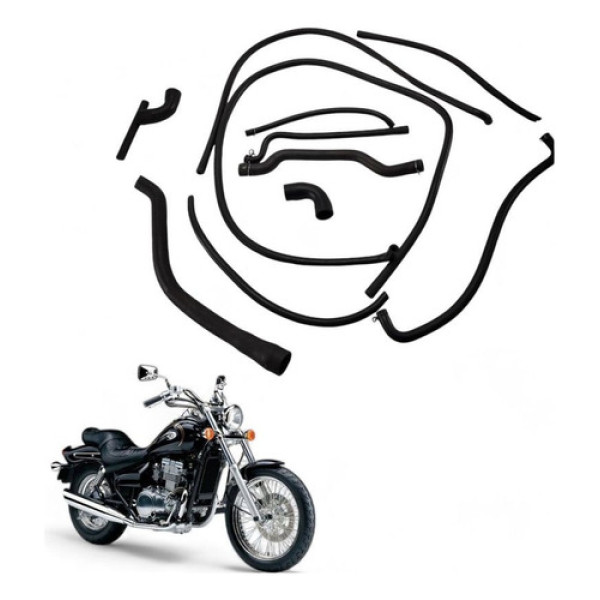 Kit Mangueira Suspiro Kawasaki Vulcan En 500 1998