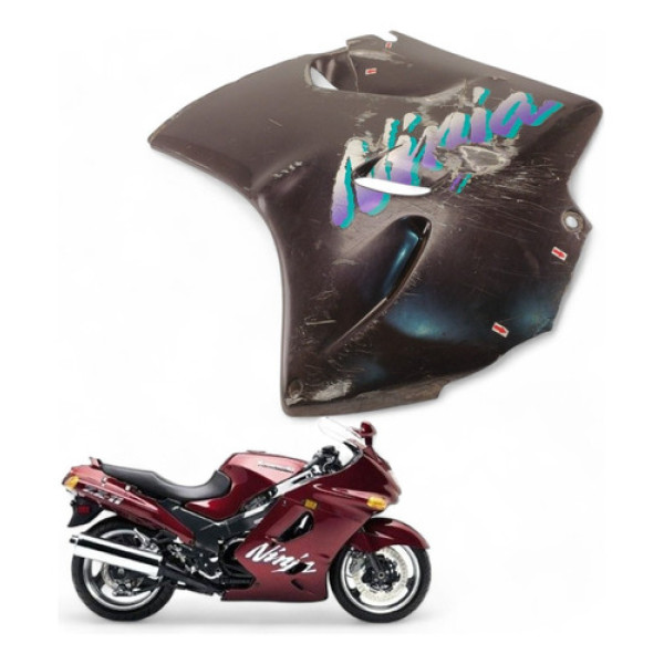 Carenagem Lateral Esquerda Kawasaki Zx 11 1996 Com Avaria