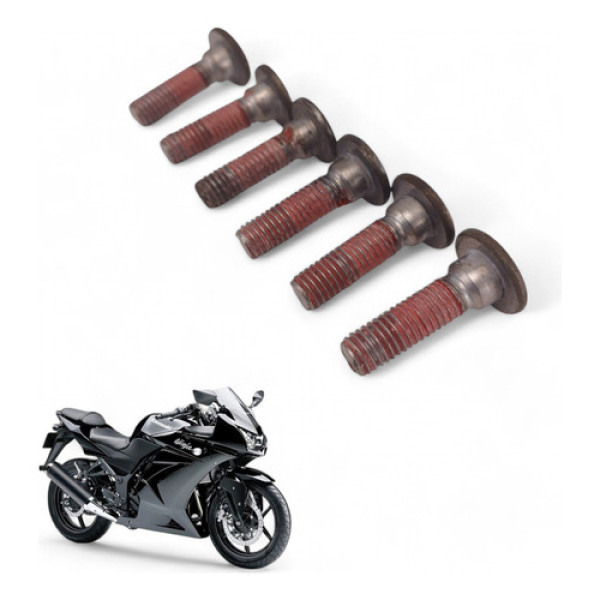 Kit Parafuso Disco Freio Dianteiro Kawasaki Ninja 250 R 2010