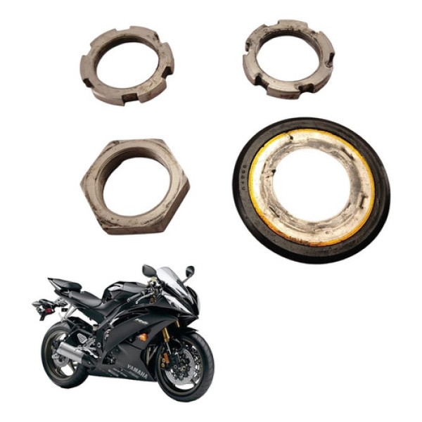 Porca Mesa Direção Yamaha Yzf R6 2008