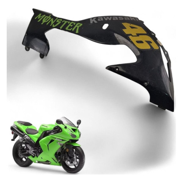 Spoiler Inferior Direito Kawasaki Zx 10r 2007 Com Avaria