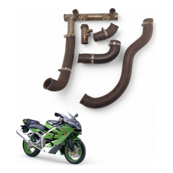Kit Mangueiras Radiador Kawasaki Zx 6r 1996