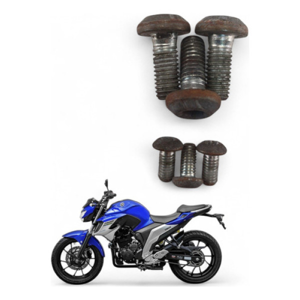 Kit Parafuso Disco Freio Traseiro Yamaha Fz25 Fazer 2020