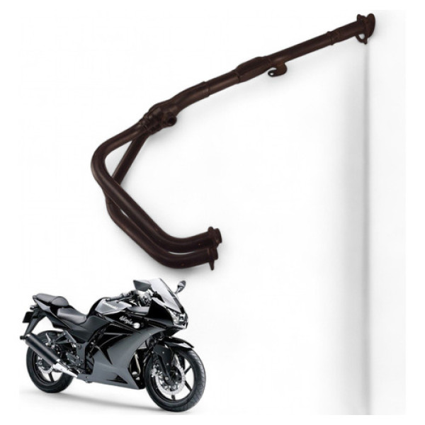 Curva Escapamento Kawasaki Ninja 250 R 2010 Com Avaria