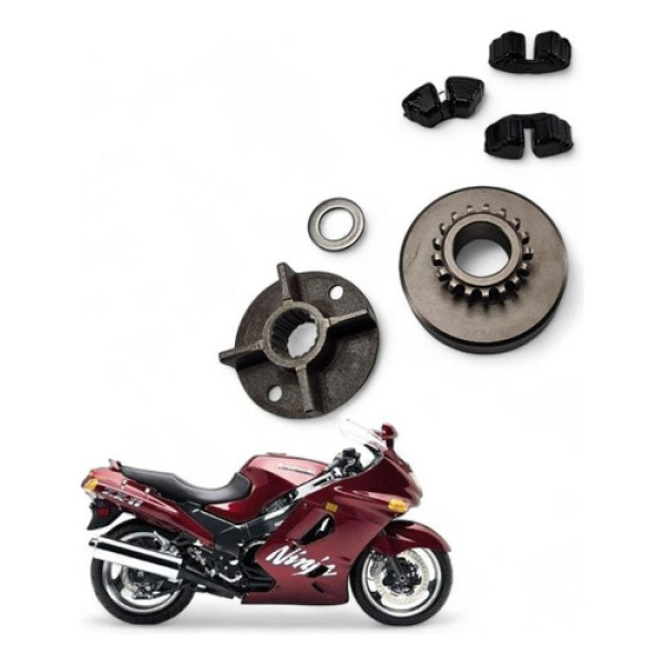 Conjunto Flange Alternador Kawasaki Zx 11 1996