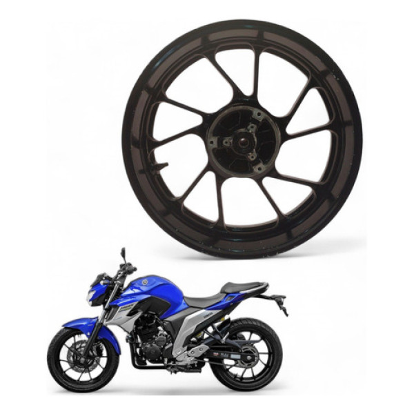 Roda Traseira Yamaha Fz25 Fazer 2020 Com Avaria
