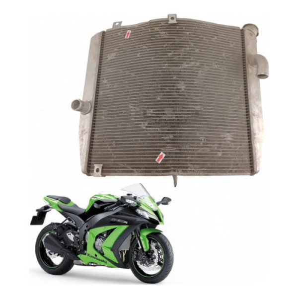 Radiador Kawasaki Zx10 R 2014 Com Avaria