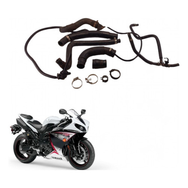 Kit Mangueiras Radiador Yamaha Yzf R1 2010