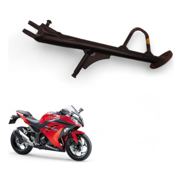 Cavalete Lateral Kawasaki Ninja 300 2017 Com Avaria