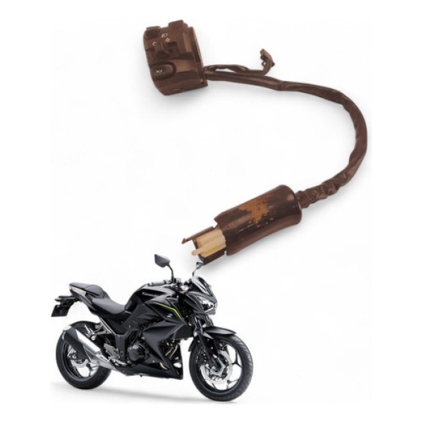 Chave Punho Luz Kawasaki Z300 2019 Com Avaria
