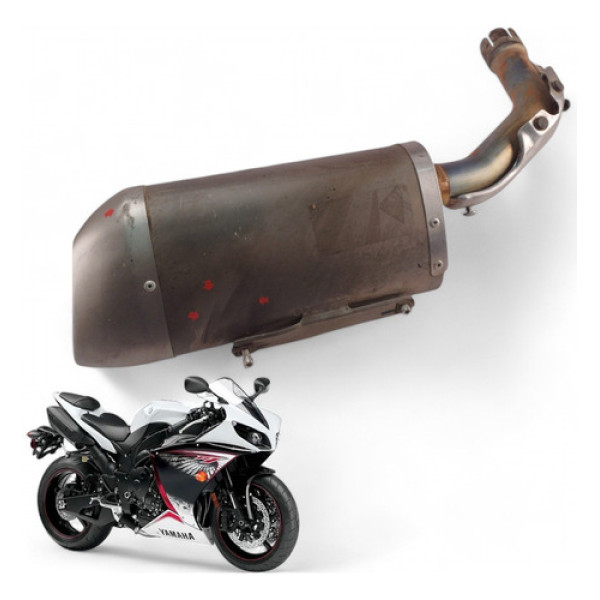 Ponteira Escapamento Esq Yamaha Yzf R1 2009 Com Avaria