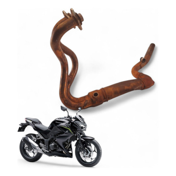 Curva Escapamento Kawasaki Z300 2019 Com Avaria