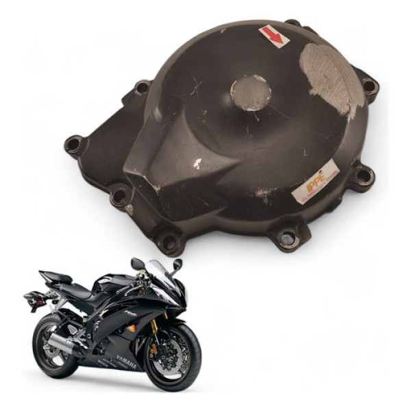 Tampa Esquerda Estator Yzf R6 Yamaha 2008 Com Avaria