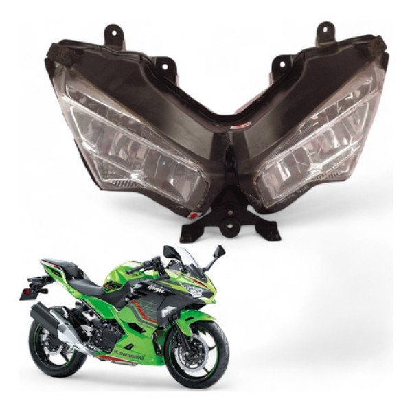 Farol Kawasaki Ninja 400 2019 Com Avaria