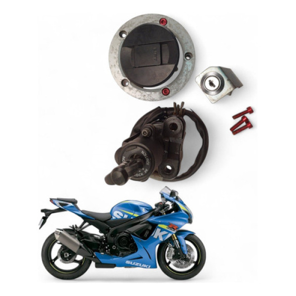 Kit Chave Ignição Suzuki Srad 600 2013 Com Avaria