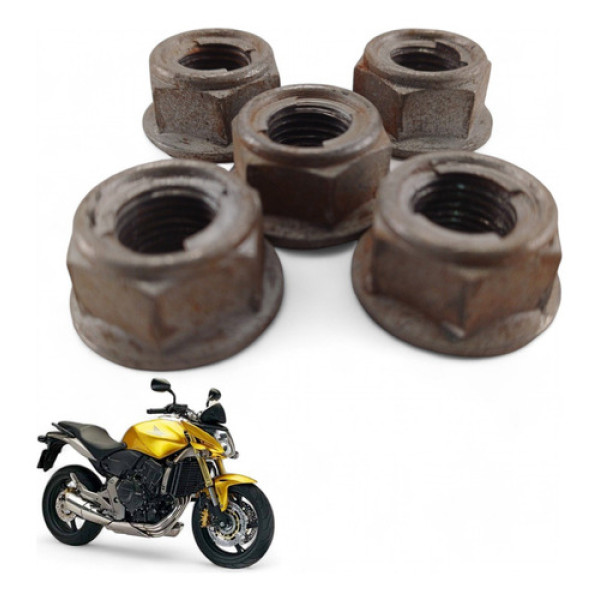 Kit Porca Coroa Honda Hornet 2008