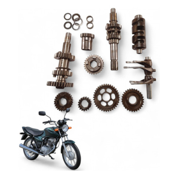 Câmbio Completo Honda Cg 125 Es 2000