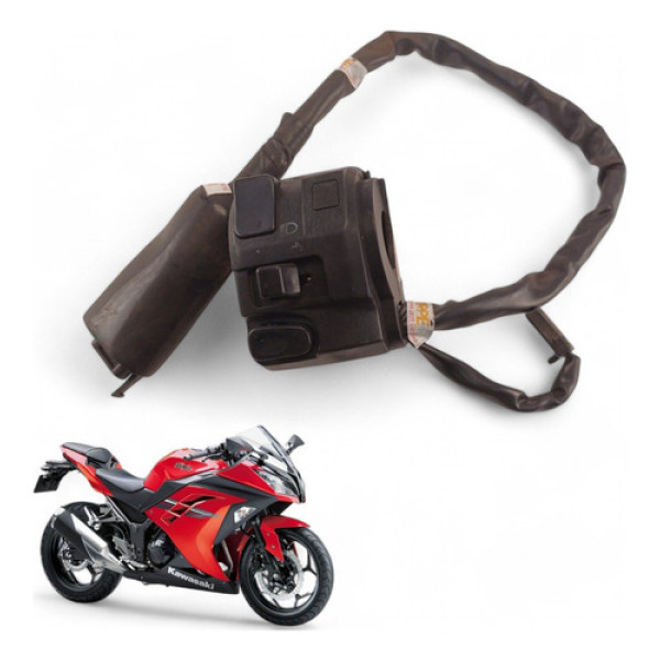 Chave Punho Luz Kawasaki Ninja 300 2013 Com Avaria