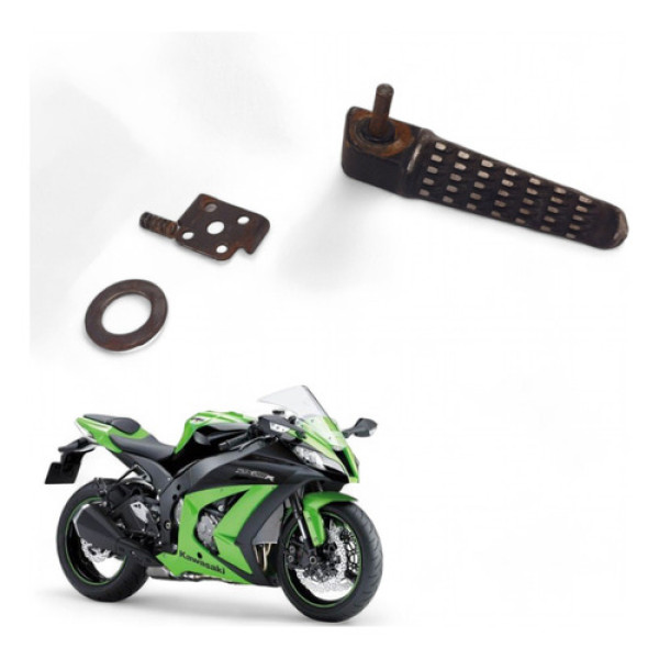 Pedaleira Traseira Direita Kawasaki Zx10 R 2014 Com Avaria