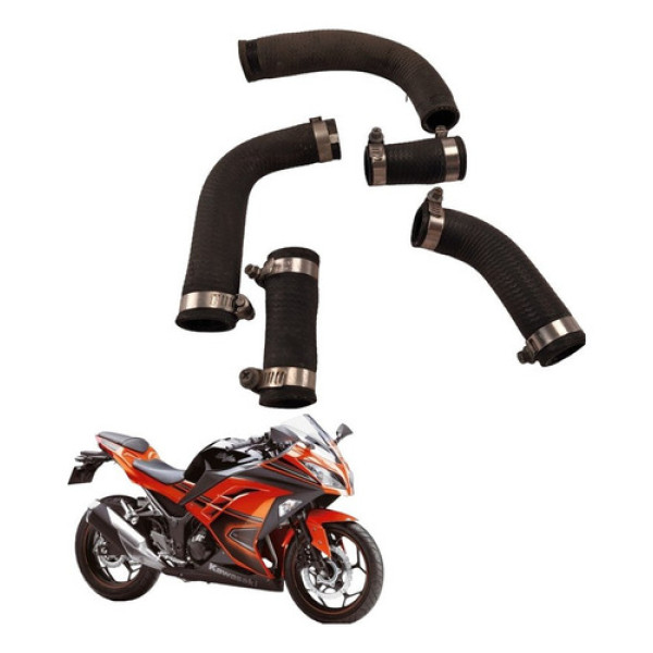 Kit Mangueiras Radiador Kawasaki Ninja 300 2014