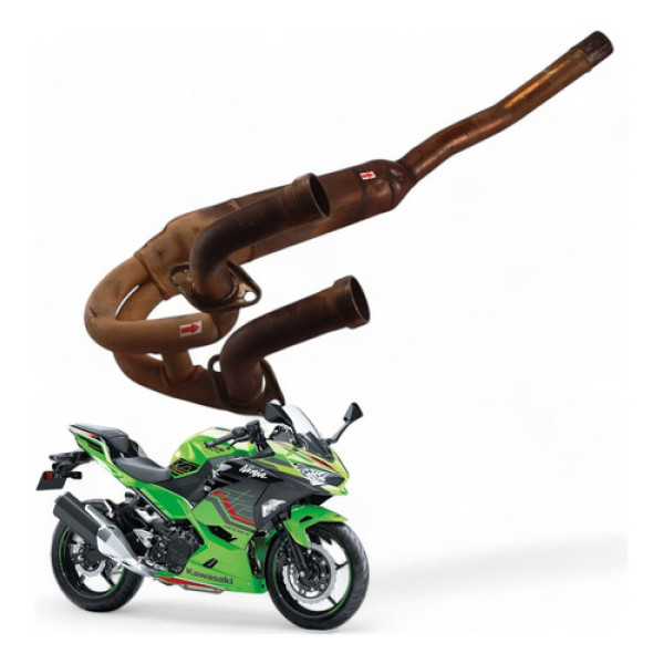 Curva Escapamento Kawasaki Ninja 400 2019 Com Avaria