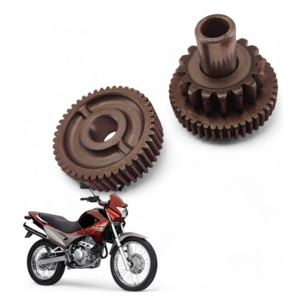 Engrenagem Redução Partida Honda Nx 400 Falcon 2004