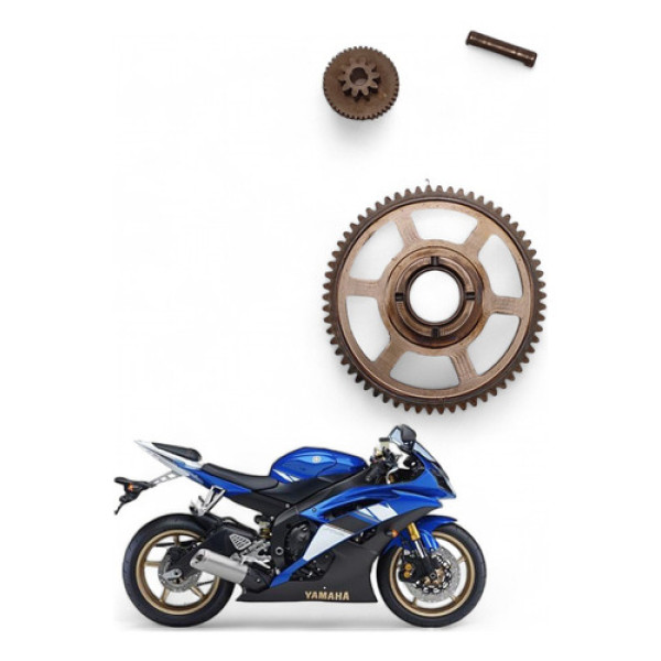 Engrenagem Dupla Partida Yamaha Yzf R6 2009