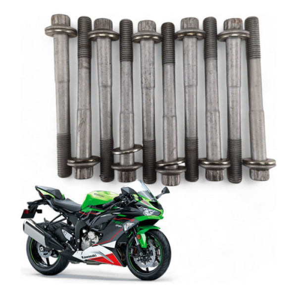 Kit Prisioneiro Cabeçote Kawasaki Zx 6r 2023