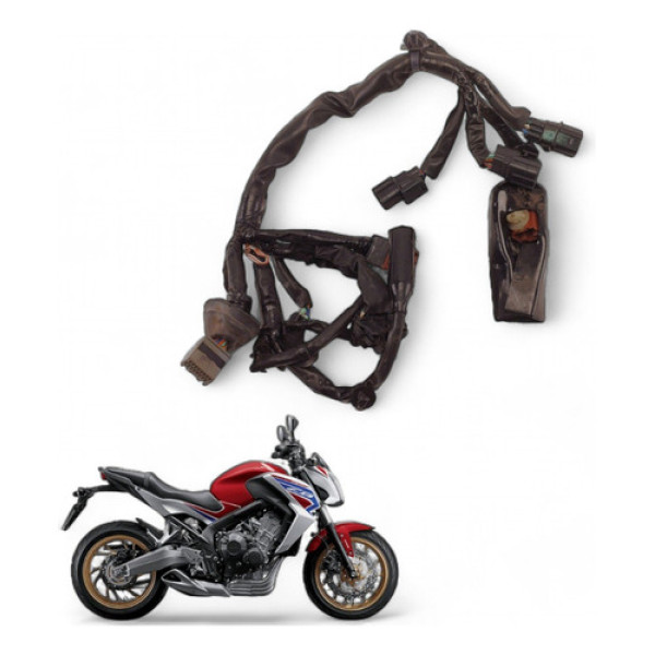 Chicote Farol Painel Honda Cb 650 F 2015 Com Avaria