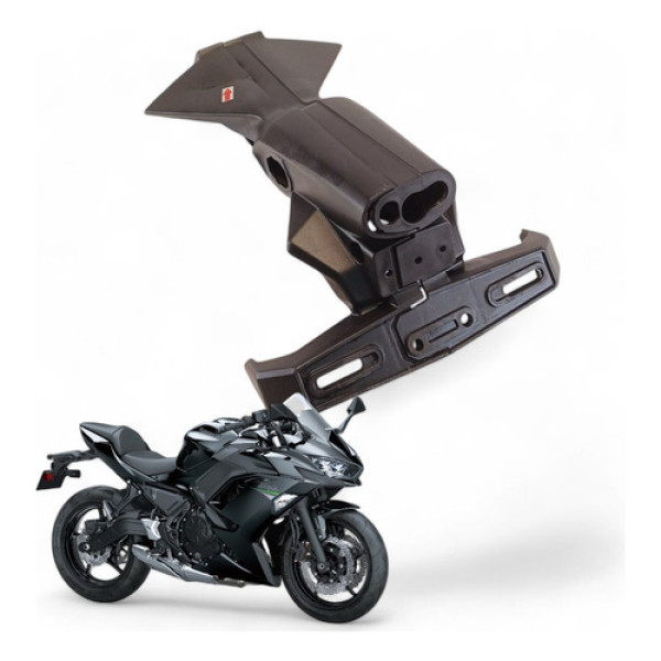 Suporte Placa Kawasaki Ninja 650 2021 Com Avaria