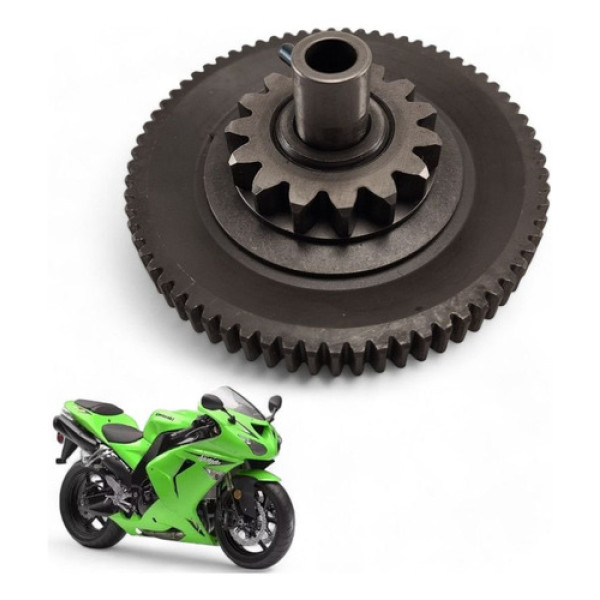 Engrenagem Dupla Partida Kawasaki Zx 10r 2007