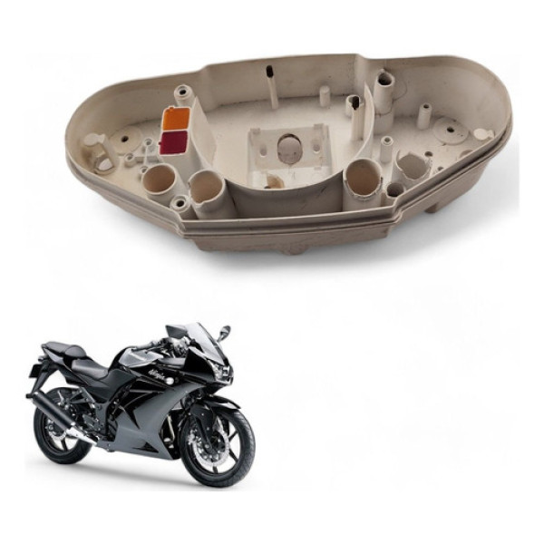 Carcaça Inferior Painel Kawasaki Ninja 250r 2010 Com Avaria